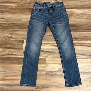 Buckle BKE Alec Jeans 27S Straight Leg Stretch Medium Wash Low Rise Denim